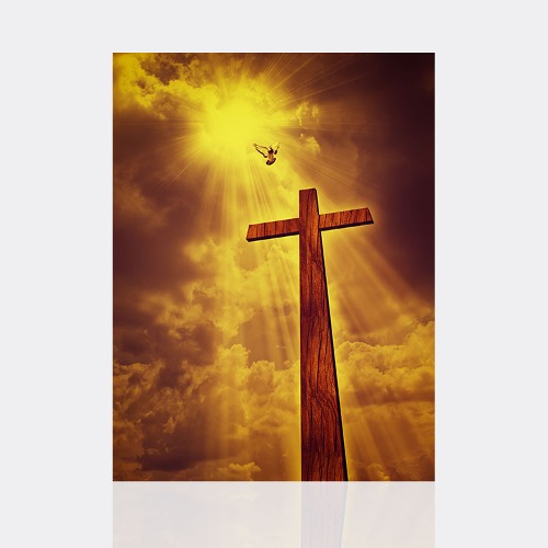 거룩한십자가 (라운드 3D) 40x50cm 종교 비즈십자수